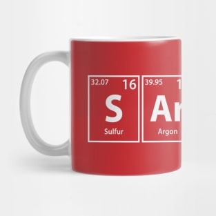 Sarcasm (S-Ar-Ca-Sm) Periodic Elements Spelling Mug